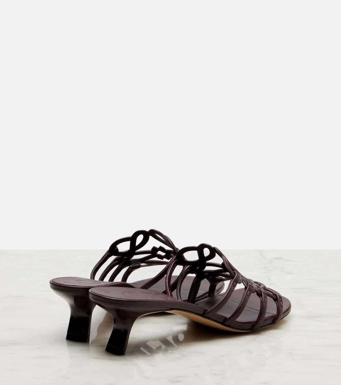 Loewe - Petal Anagram 45 leather mules