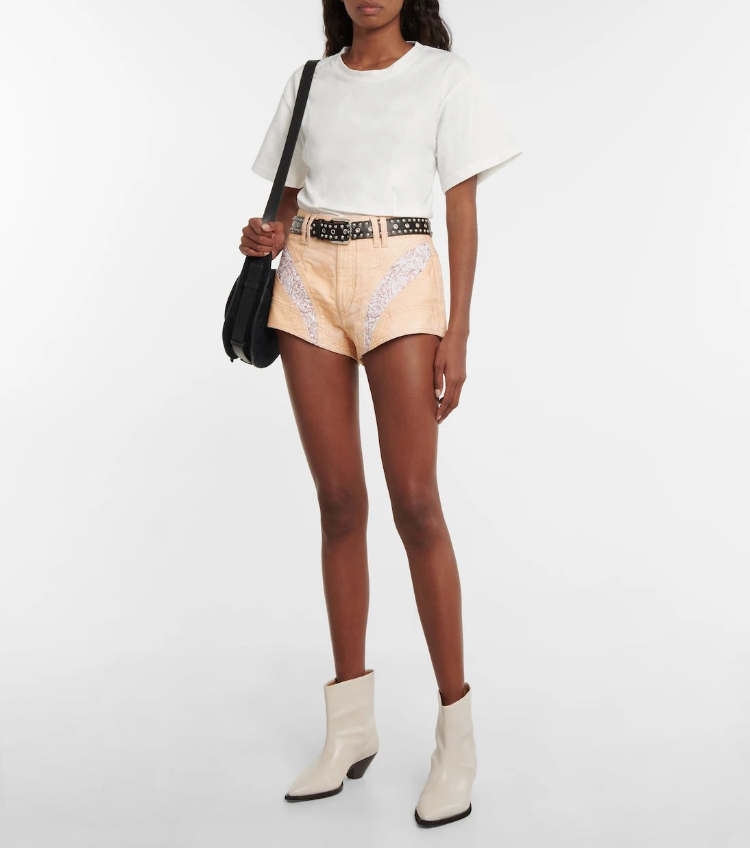 Isabel Marant - Neida embroidered denim shorts