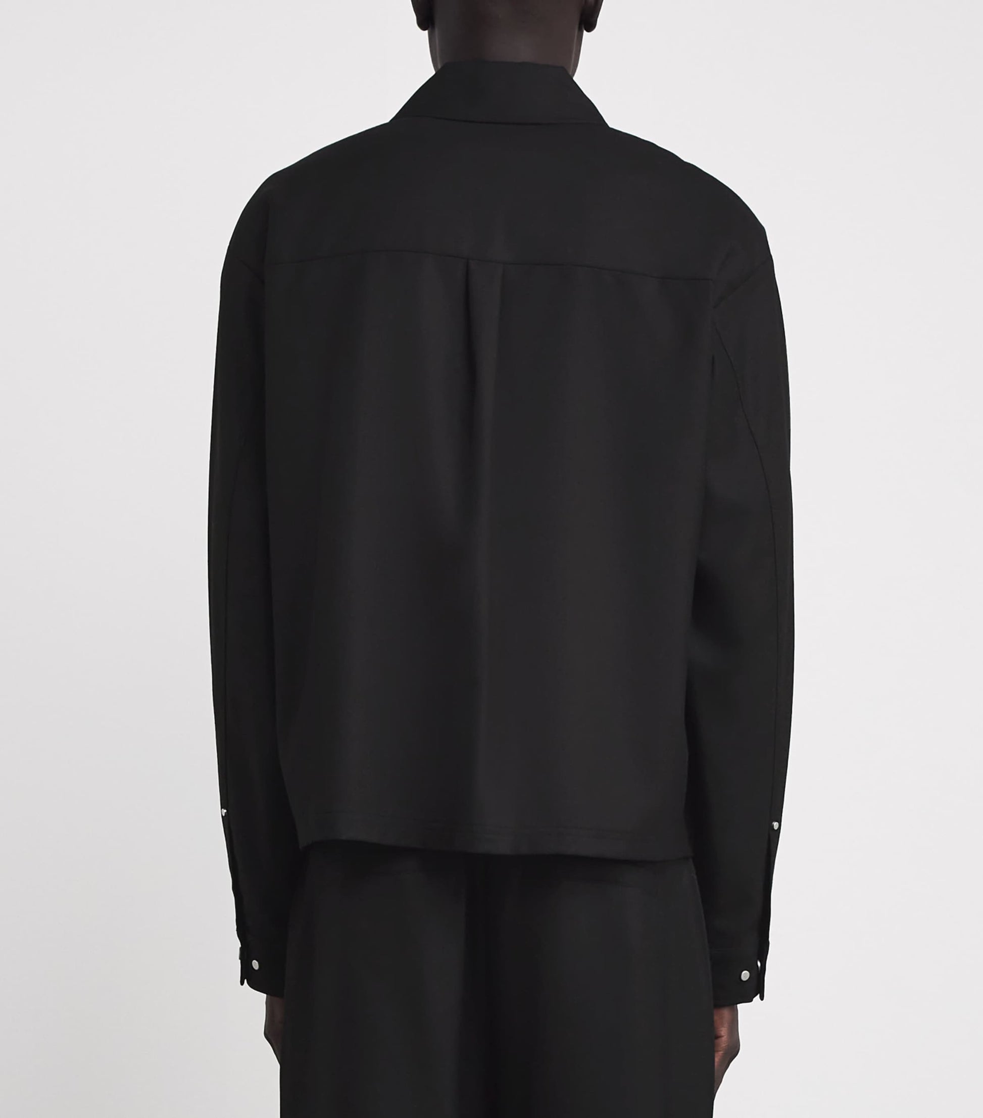 Represent Black Zip-Up Overshirt