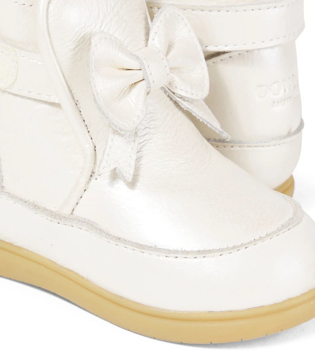 Donsje - Baby Cemilla bow-detail leather boots