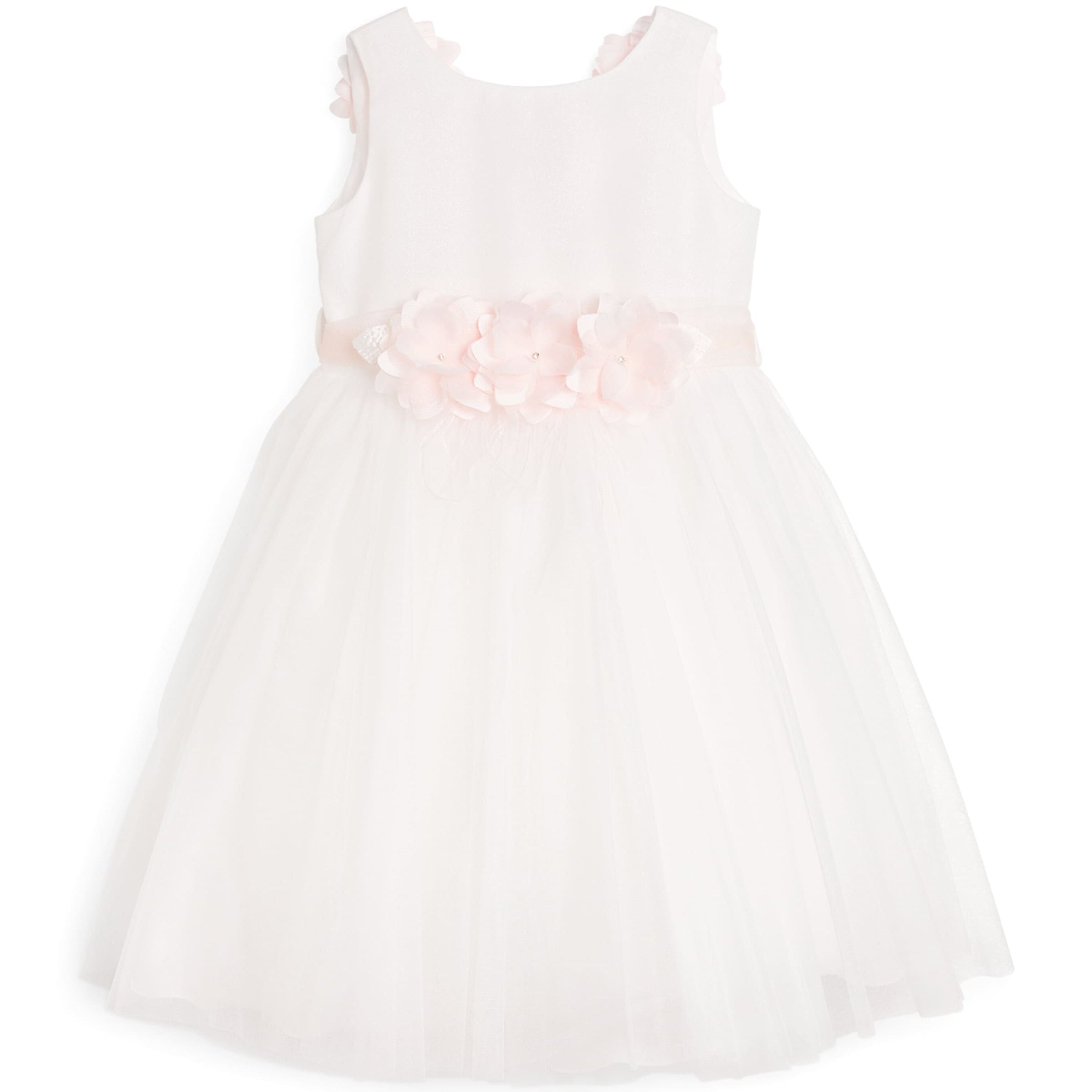 Pink Floral-Appliqué Dress (2-14 Years)
