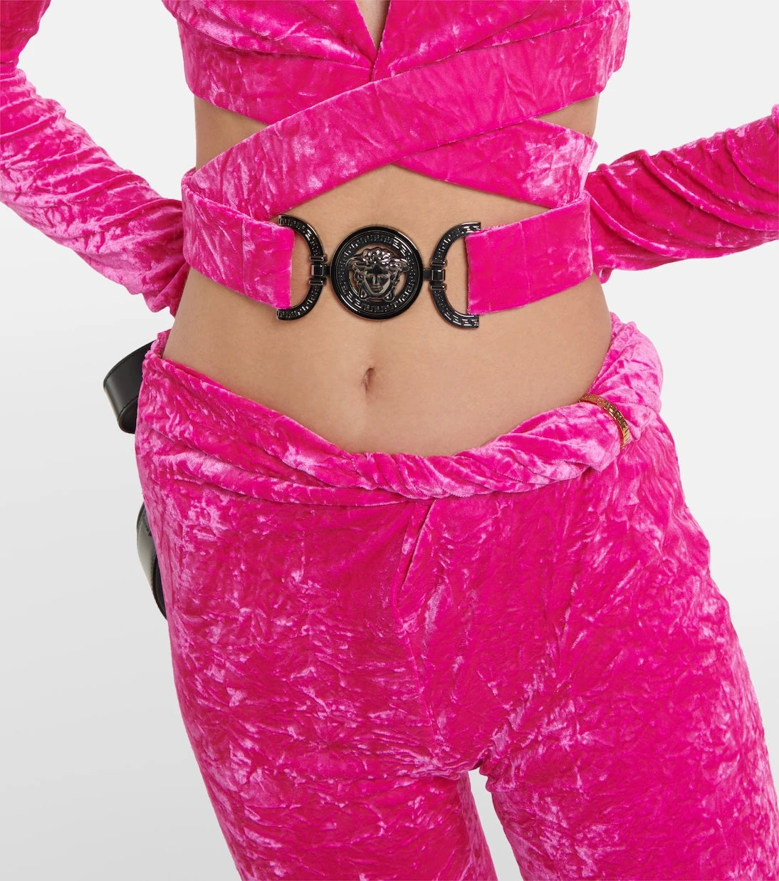 Versace - Flared velvet pants