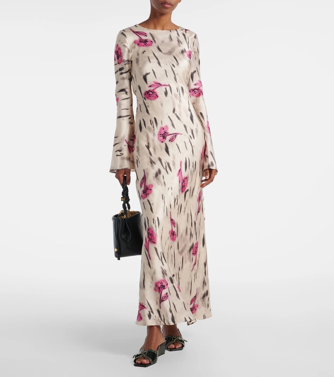 Ganni - Butterfly wedge mules