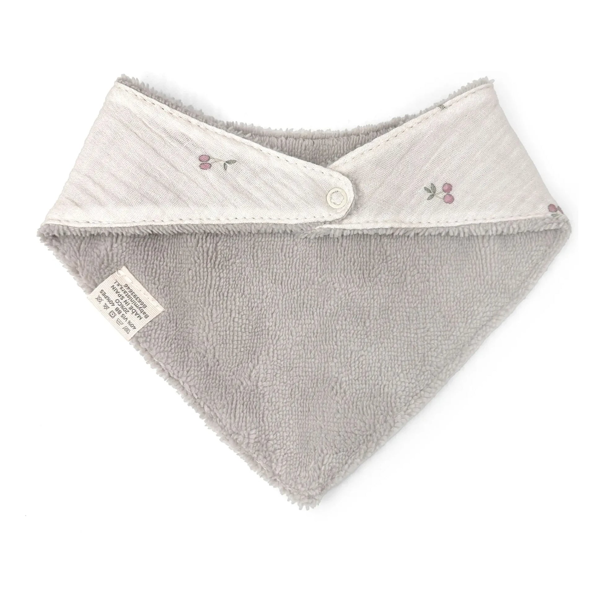 Babyshower - Bib bandana Cherries | Ecru