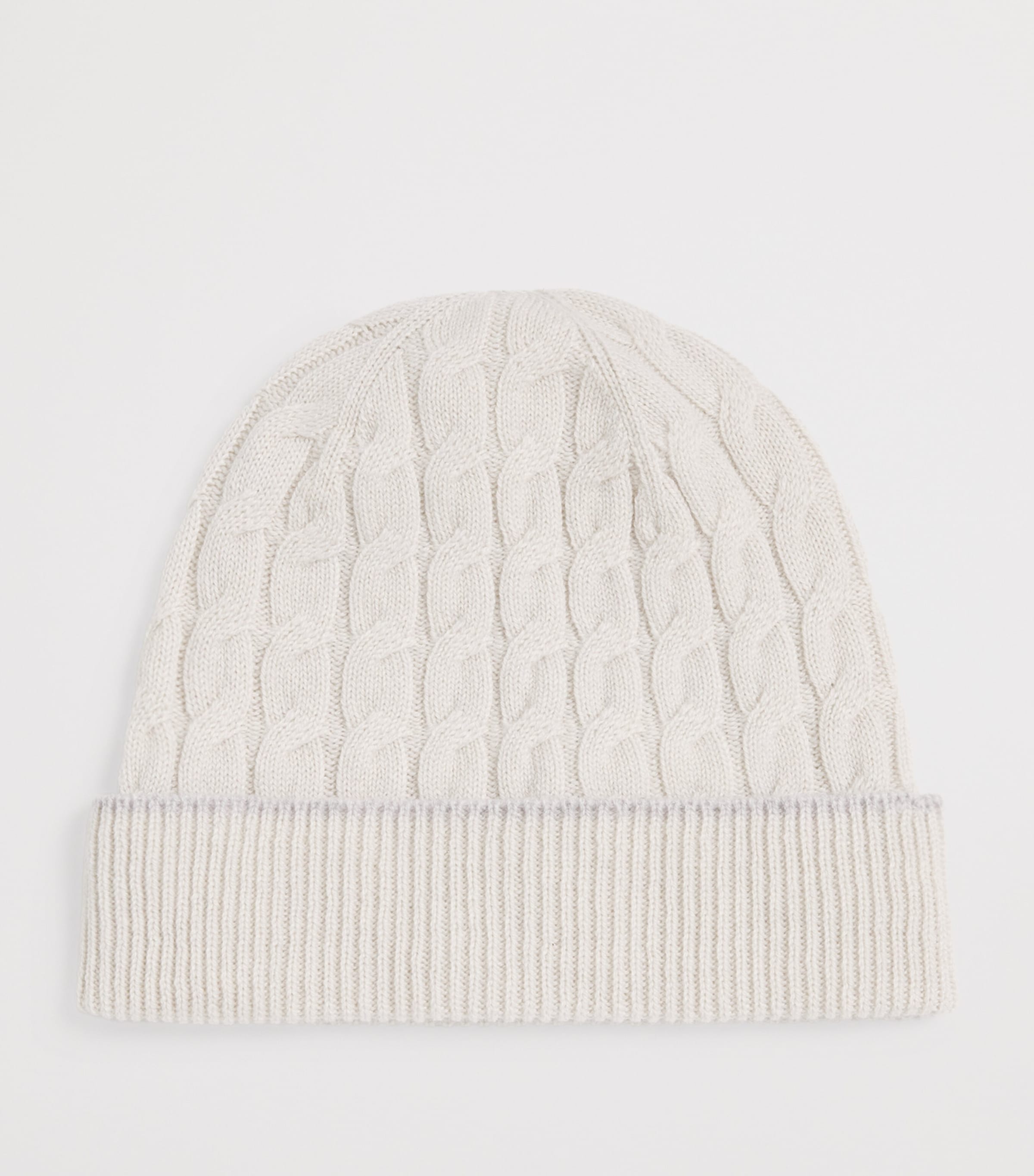 Cashmere Cable-Knit Beanie