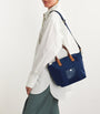 Harrods Navy Grab Nylon Tote Bag