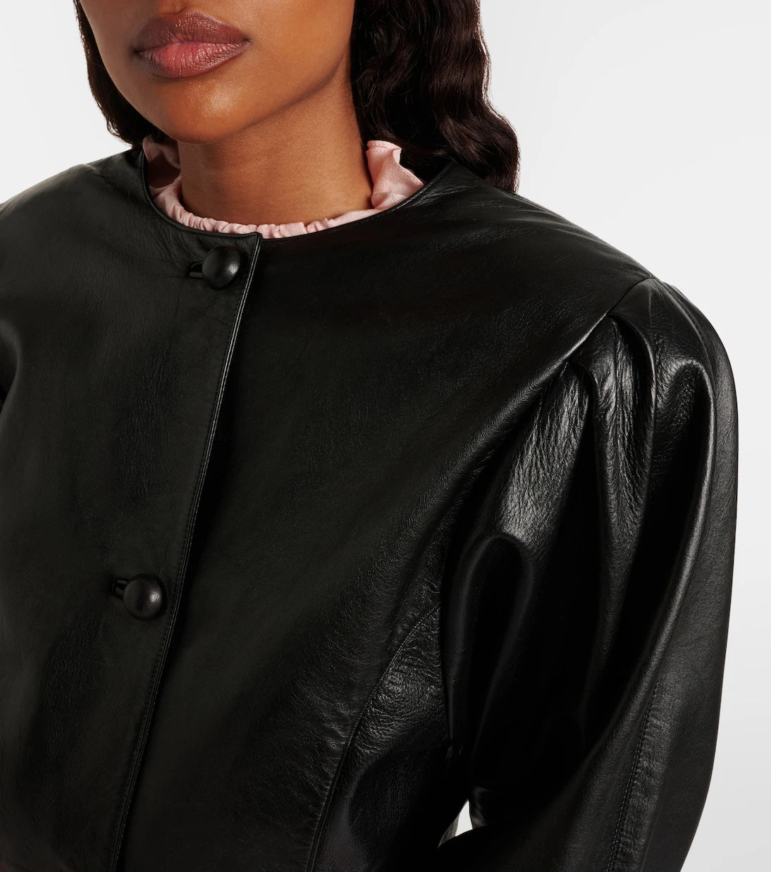 Chloé - Cropped leather jacket