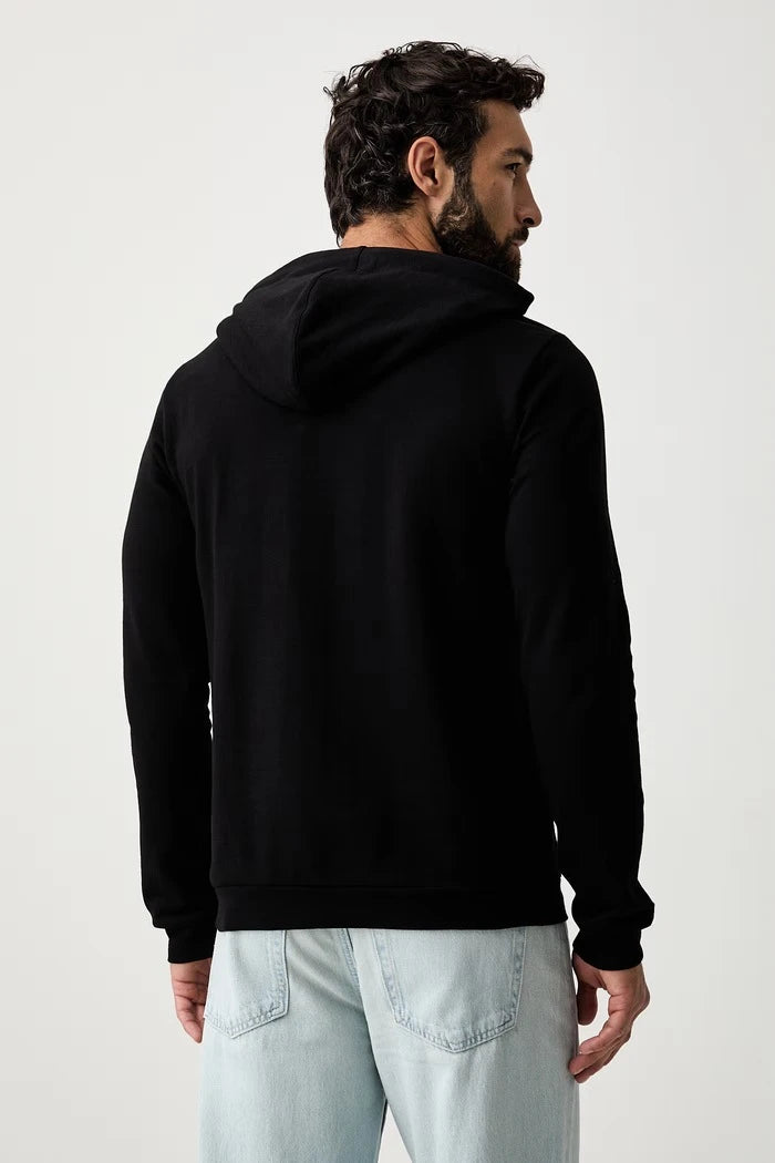 EA7 Emporio Armani erkek pamuklu kapüşonlu sweatshirt