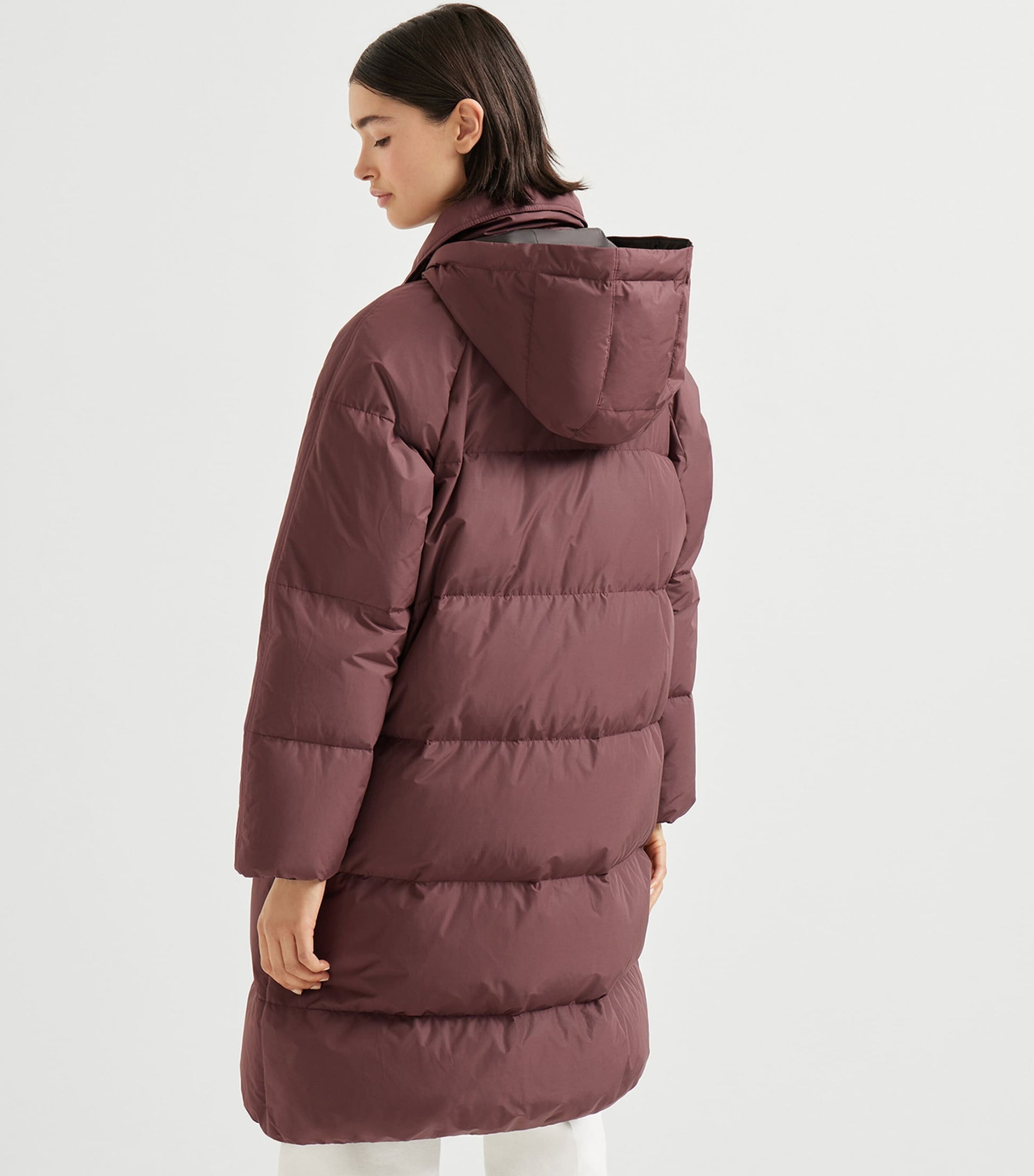 Purple Technical Padded Hooded Jacket