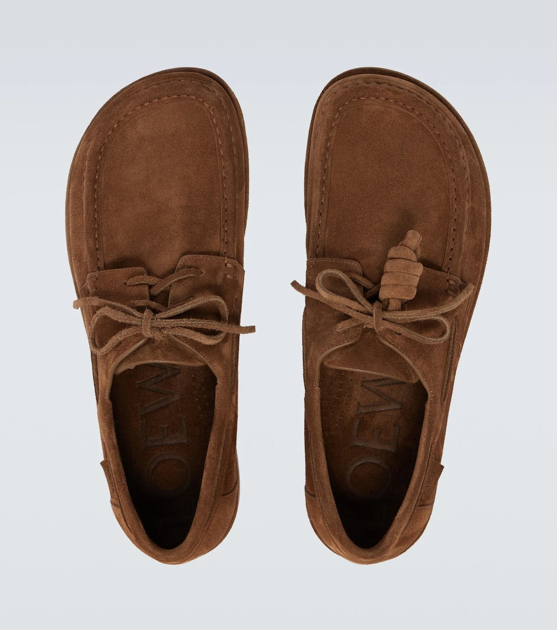 Loewe - Paula's Ibiza Campo suede boat shoes