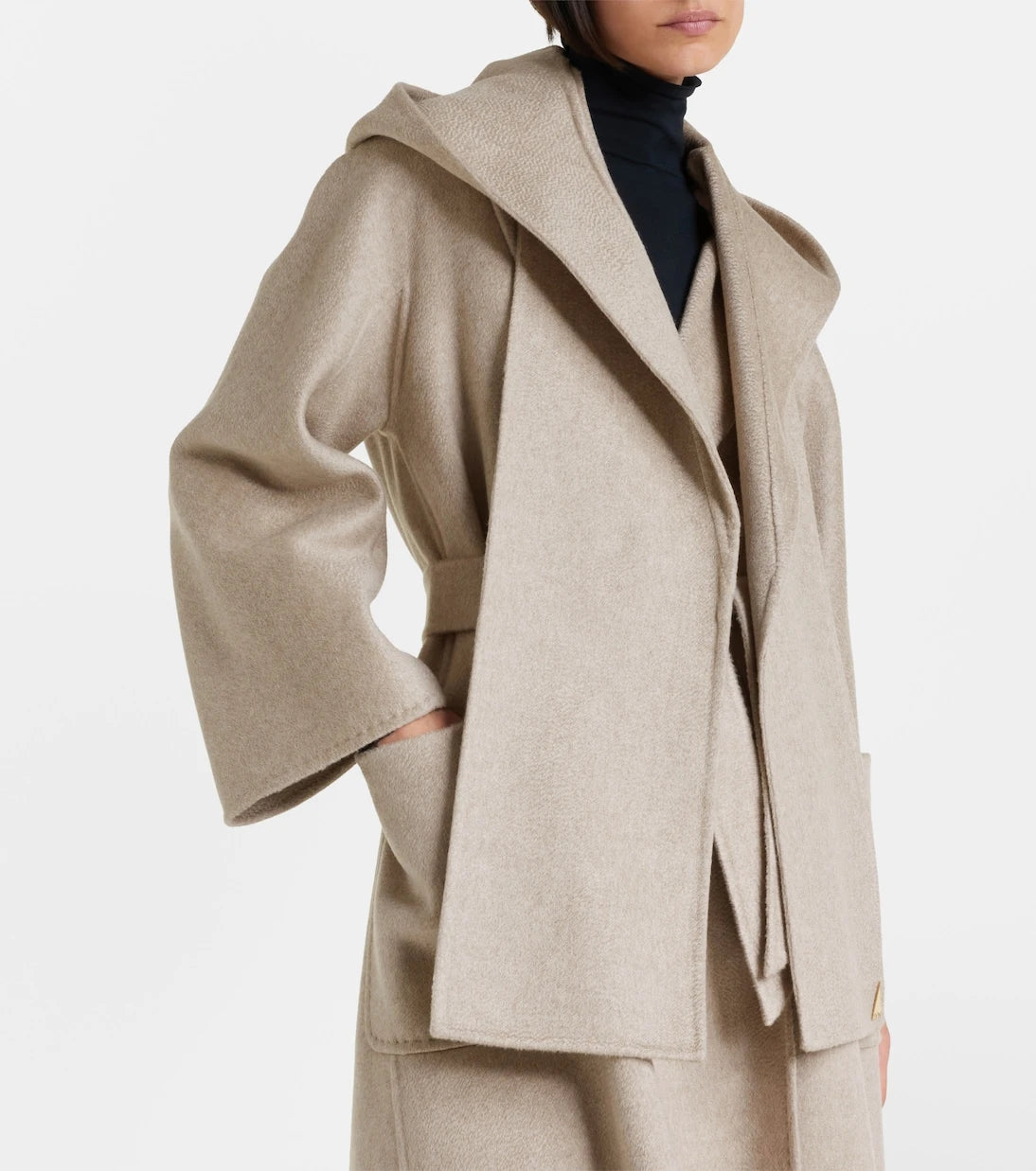 Max Mara - Hooded cashmere scarf