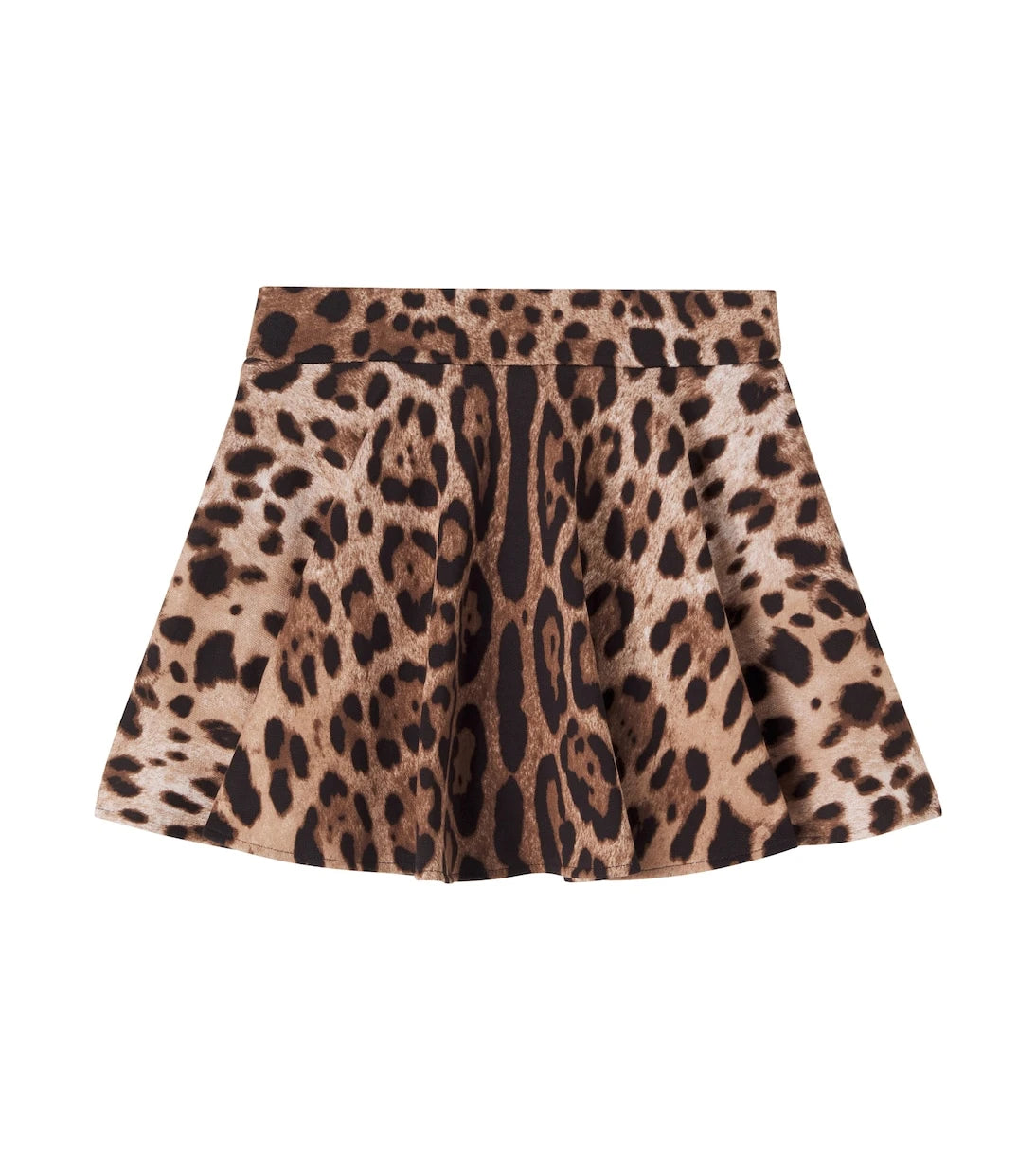 Dolce&Gabbana Kids - Leopard-print cotton jersey skirt