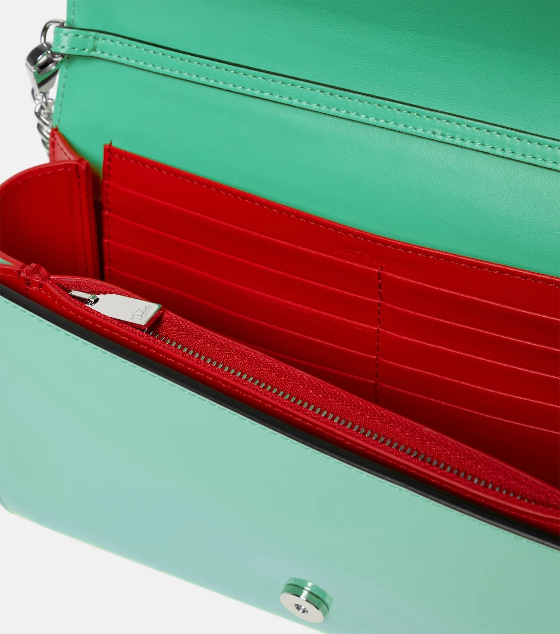 Christian Louboutin - Paloma Small embellished leather clutch