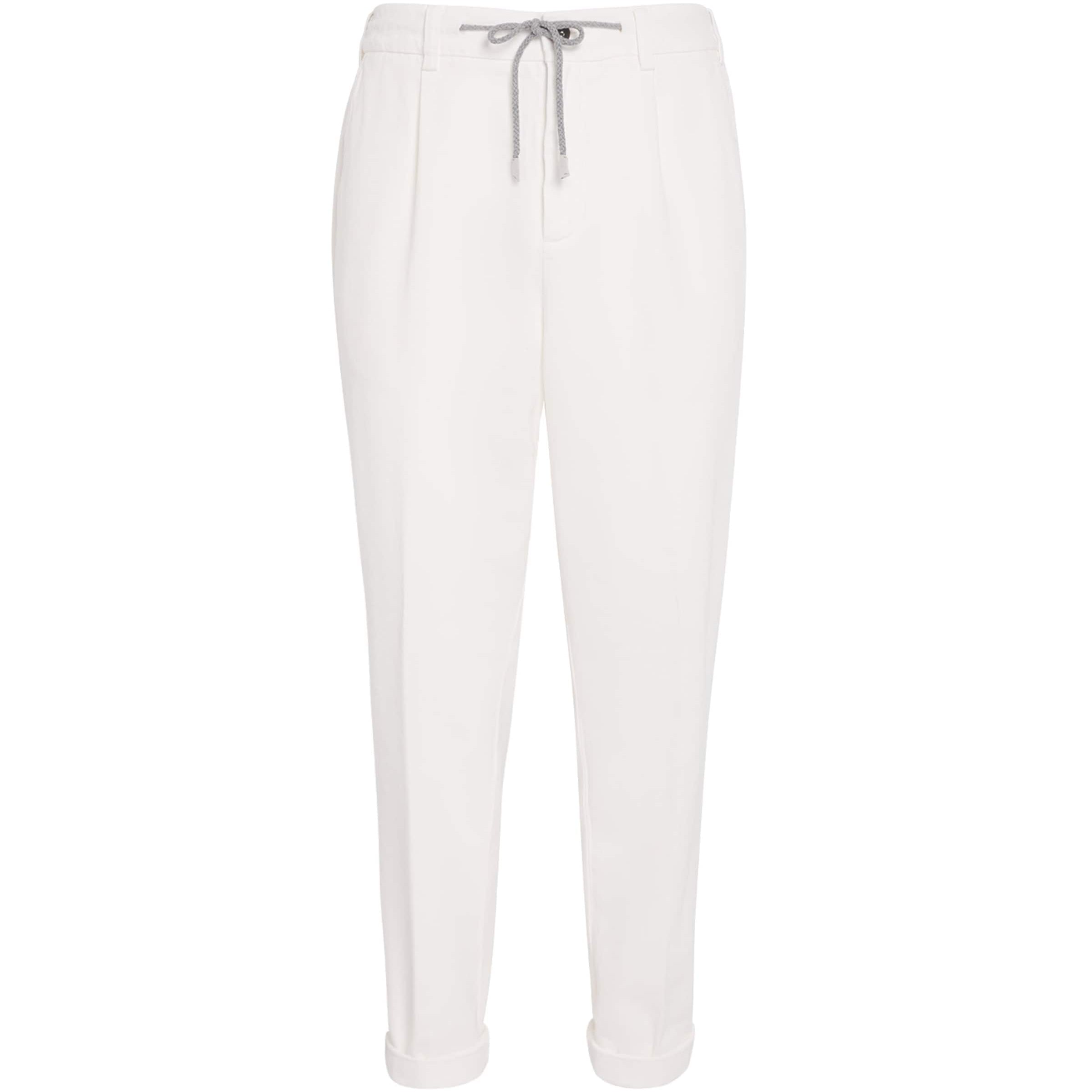 Cotton Drawstring Tapered Trousers