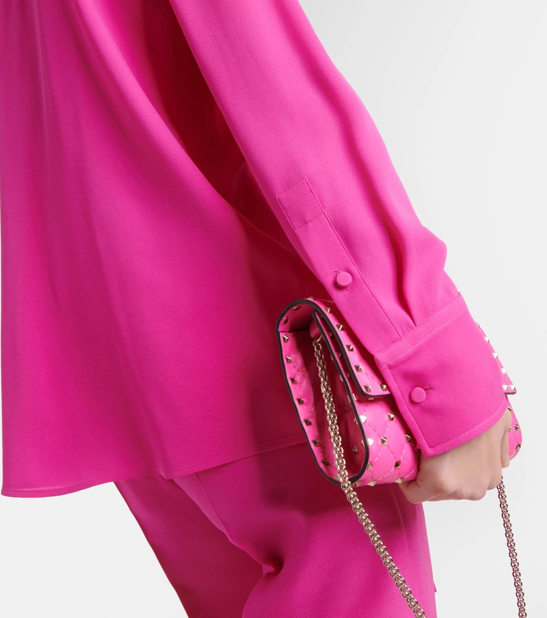 Valentino - Tie-neck silk georgette blouse