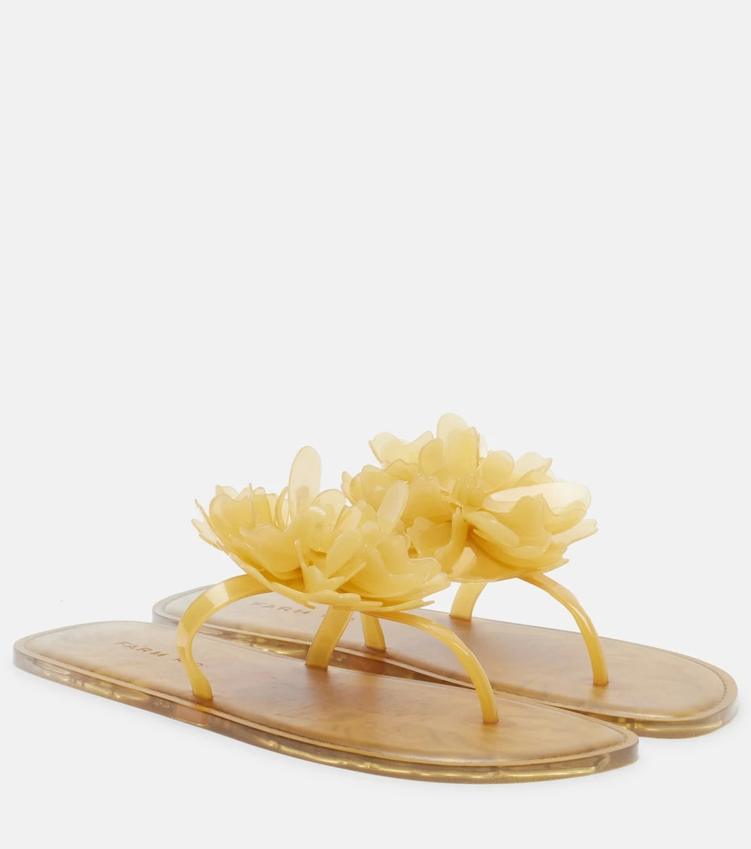 Farm Rio - Floral-appliqué thong sandals