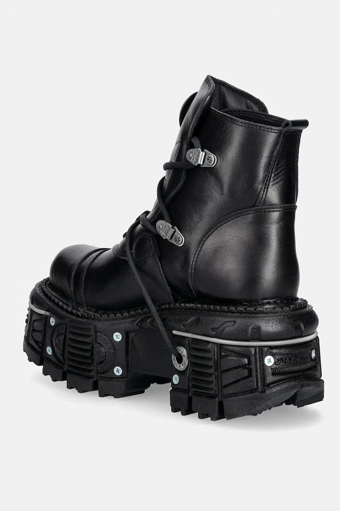 New Rock kadın deri bot ITALI NEGRO, NOMADA NEGRO, ORIFICIO