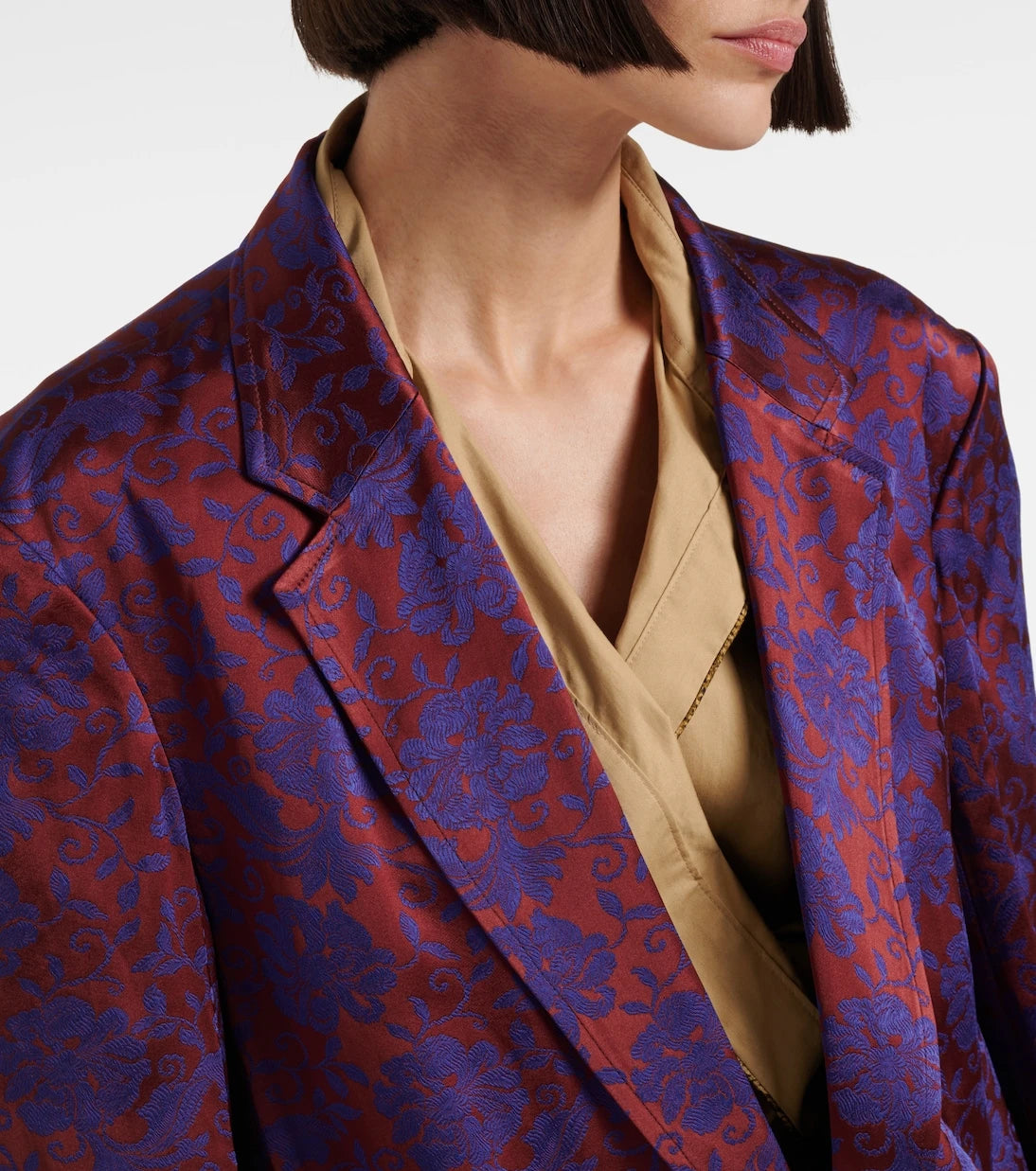 Dries Van Noten - Floral jacquard blazer