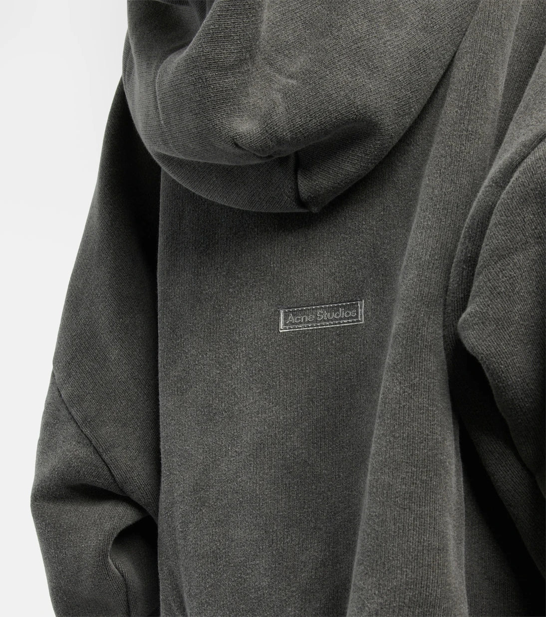 Acne Studios - سويت شيرت بقبعة من القطن القصير