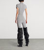 Balmain Grey Draped Knit Top