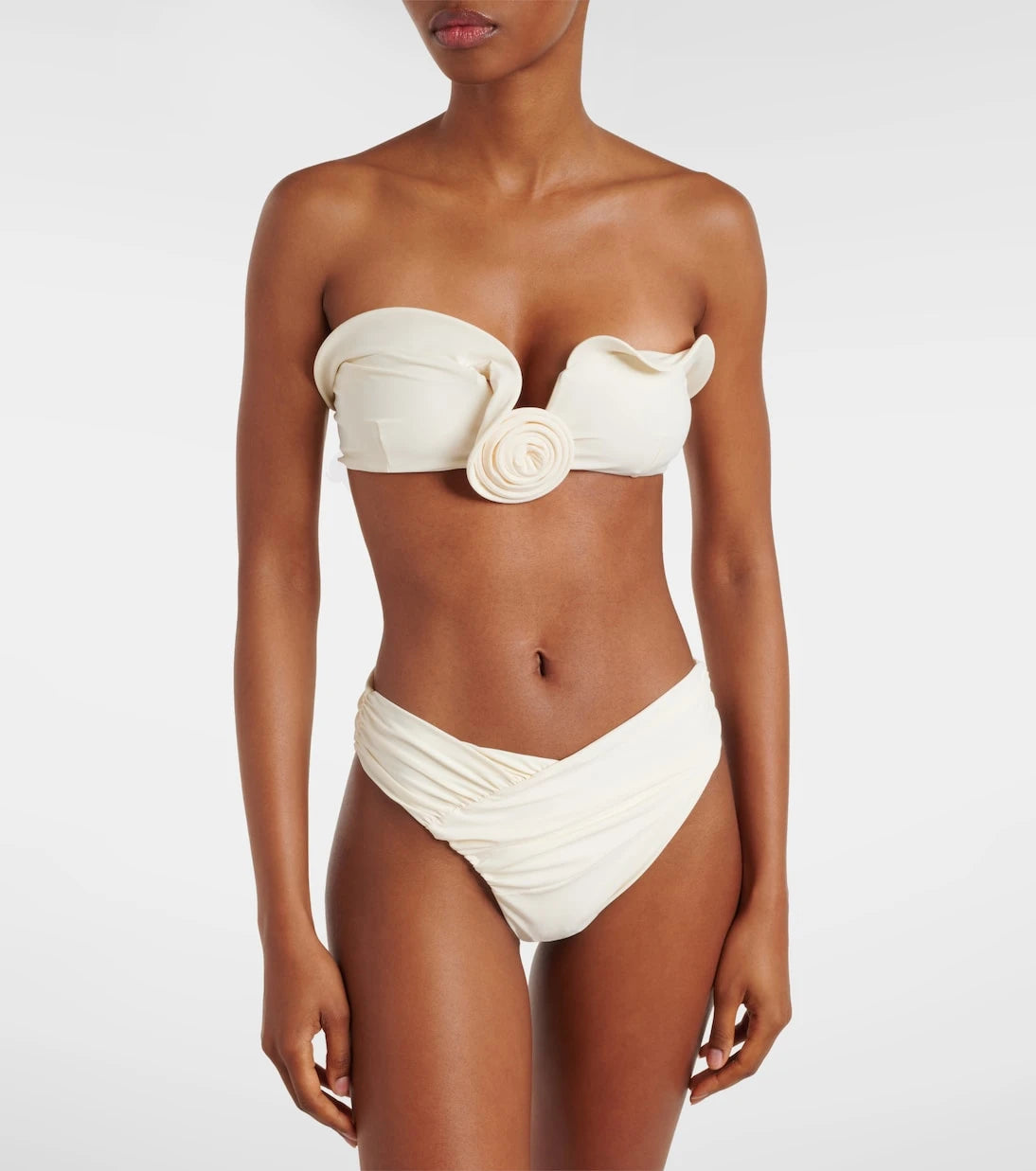 Magda Butrym - Floral-appliqué bikini top