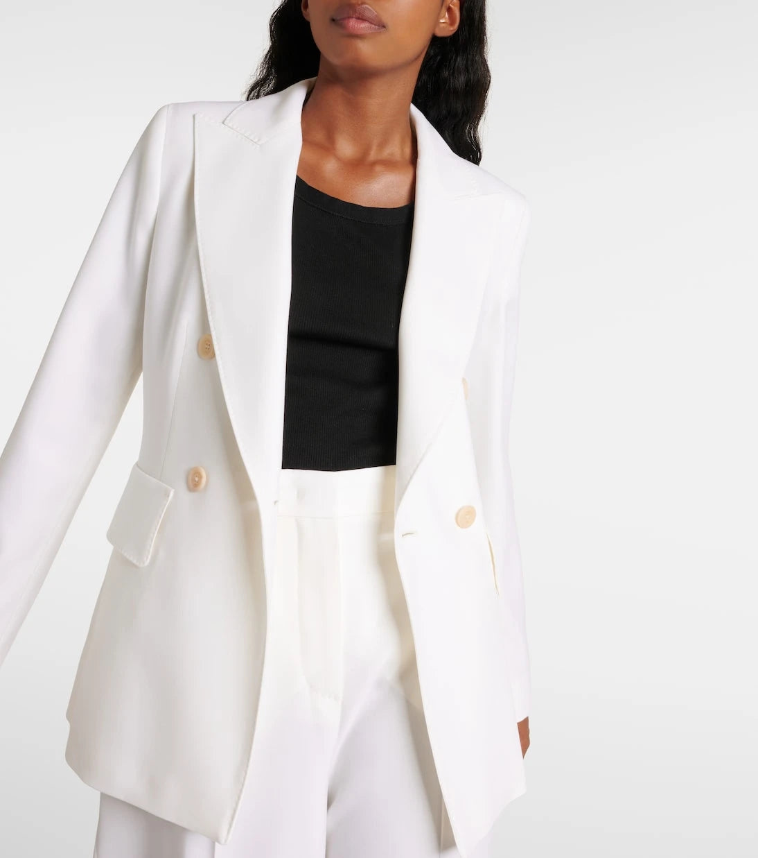 Max Mara - Osanna virgin wool gabardine blazer