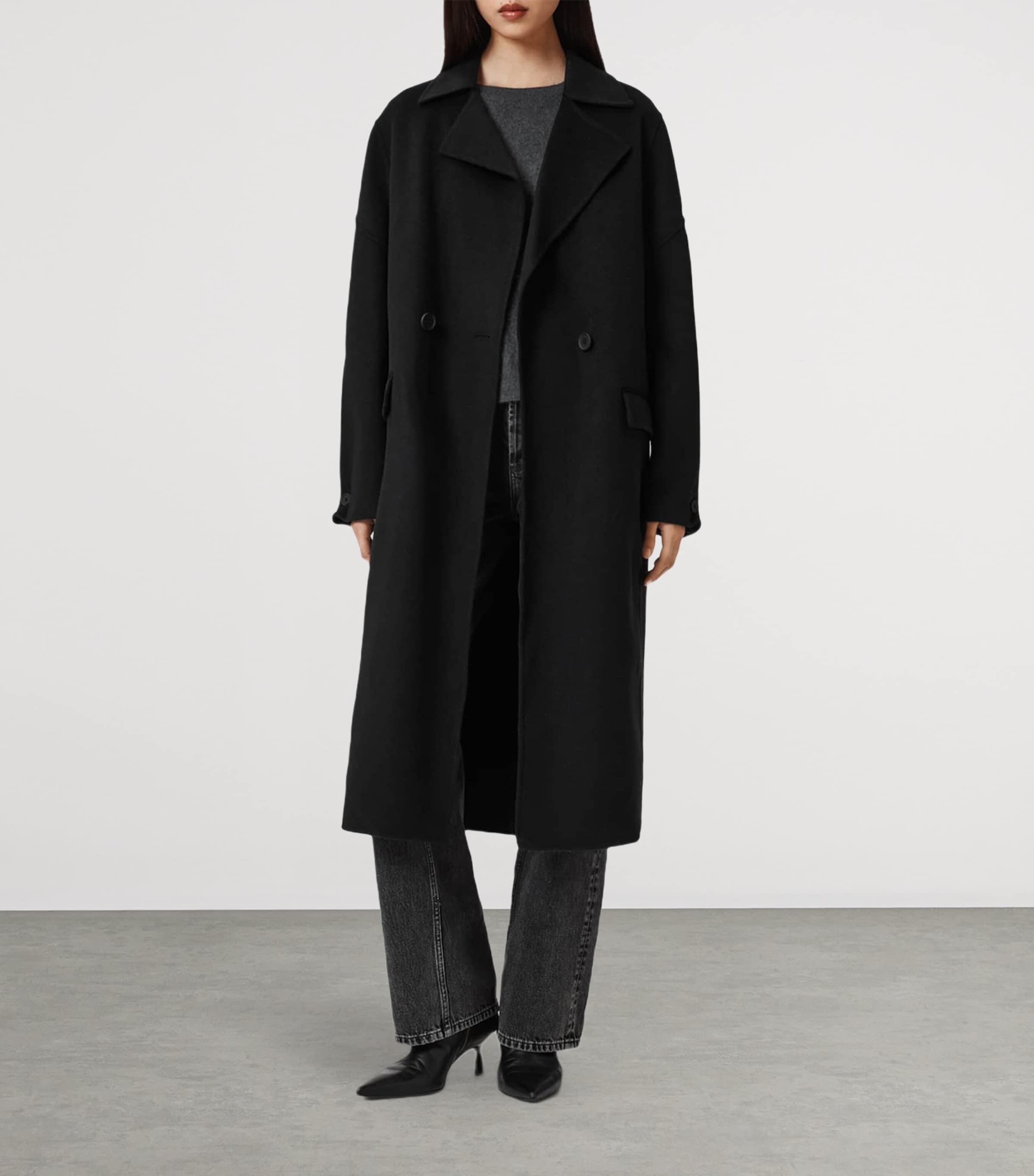 Wool-Blend Sellma Coat BLACK