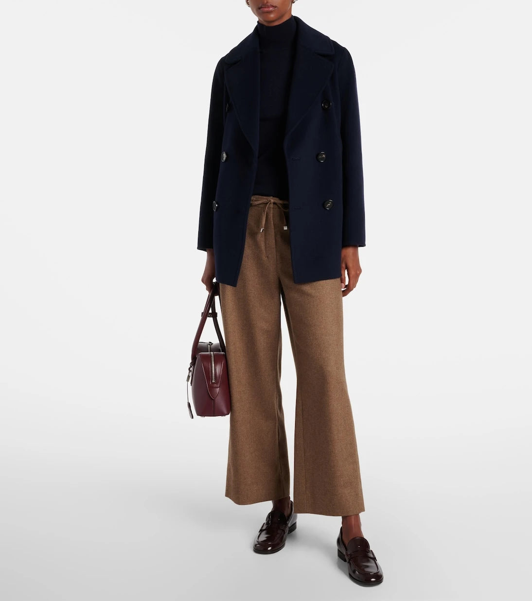 'S Max Mara - Livio wool and cashmere wide-leg pants