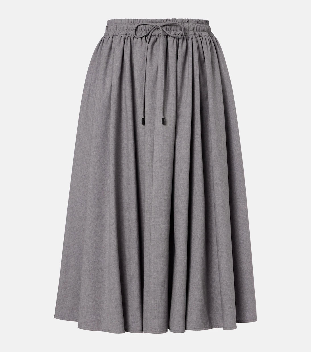 Max Mara - تنورة Livrea ميدي من صوف الفيرجن