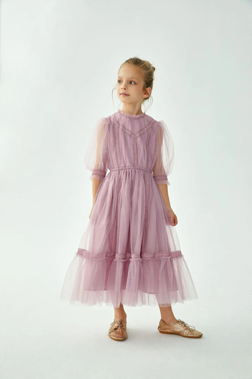 C'era Una Volta - Donna lace-trimmed tulle dress