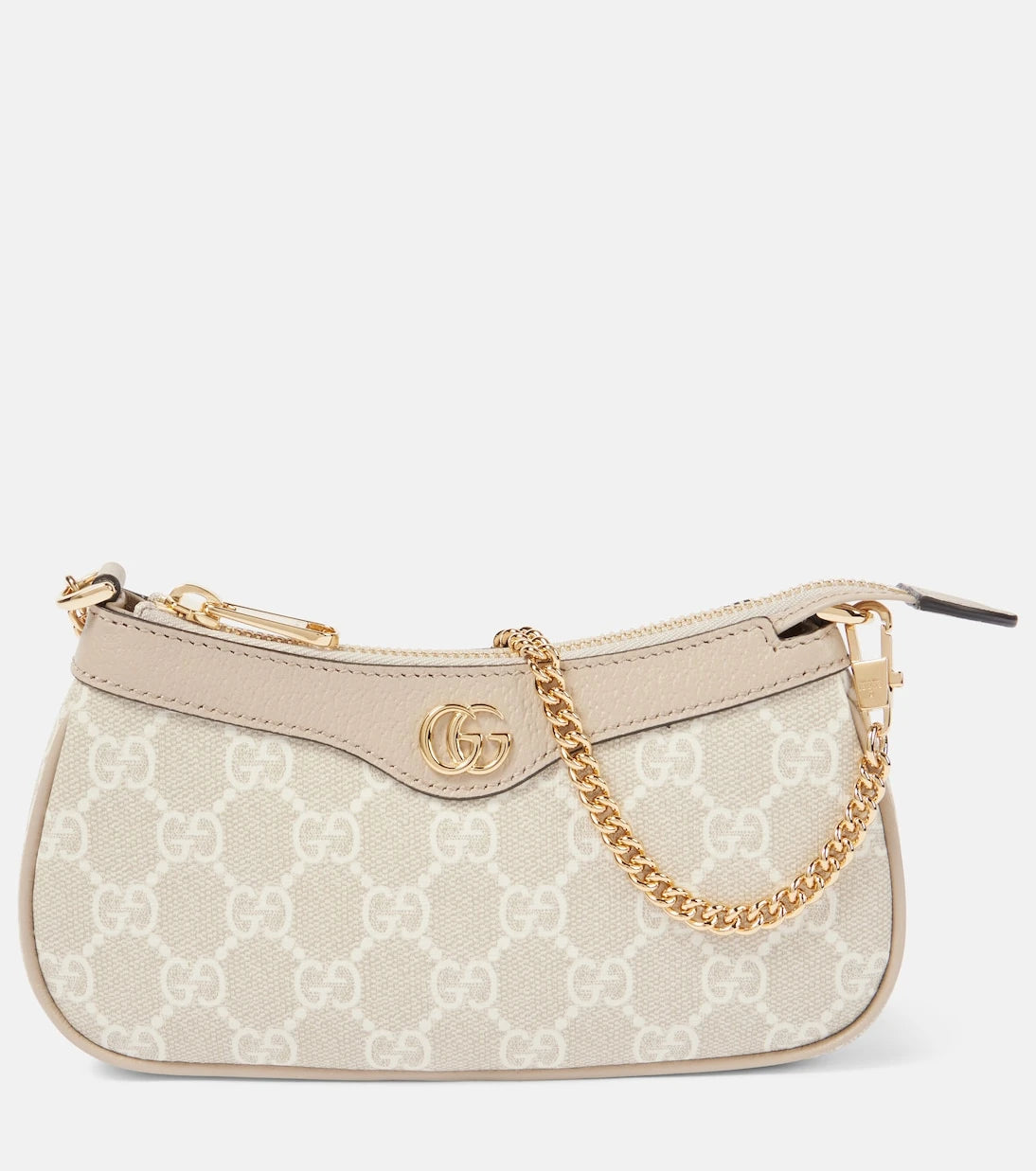 Gucci - Ophidia Mini leather-trimmed shoulder bag