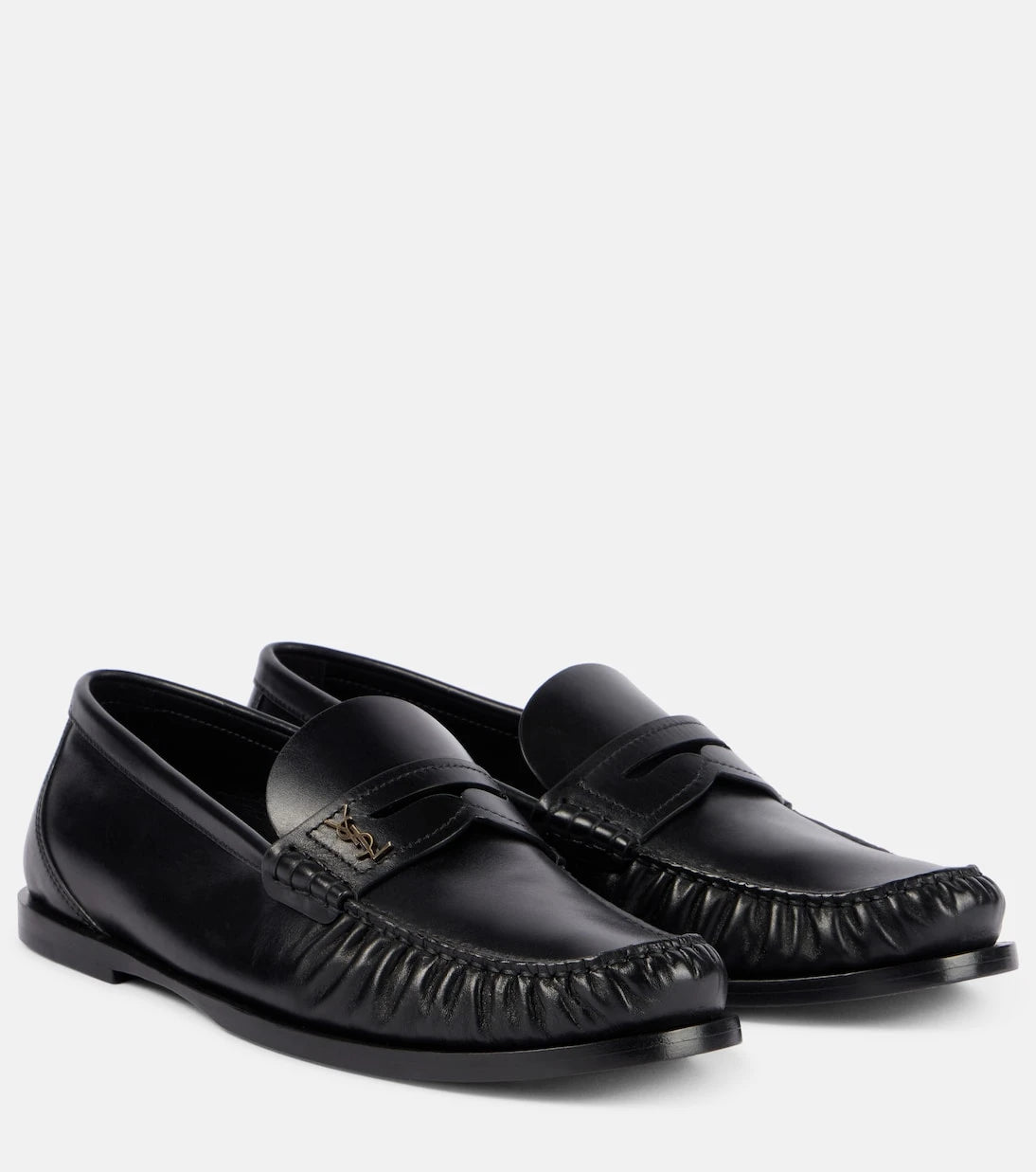 Saint Laurent - Laurent leather penny loafers