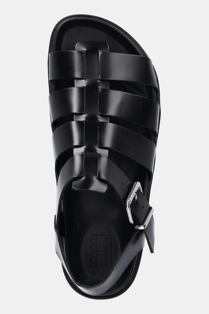 Tommy Jeans TJW FISHERMAN PATENT SANDAL Deri Sandalet