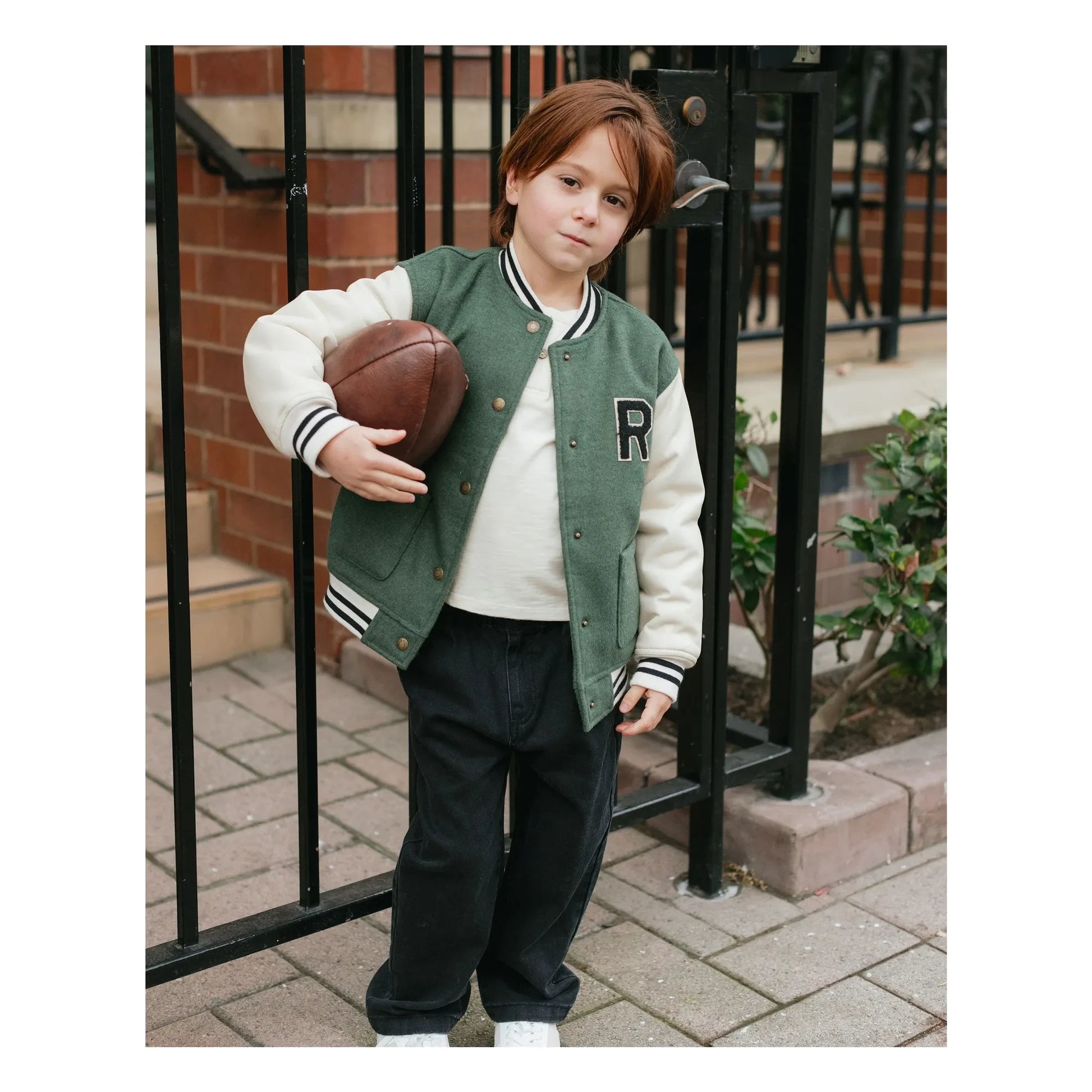 Rylee + Cru - Varsity jacket | Green