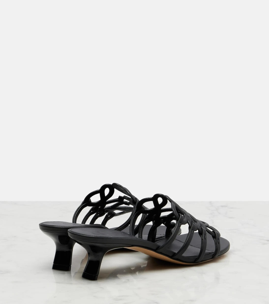 Loewe - Petal Anagram leather mules