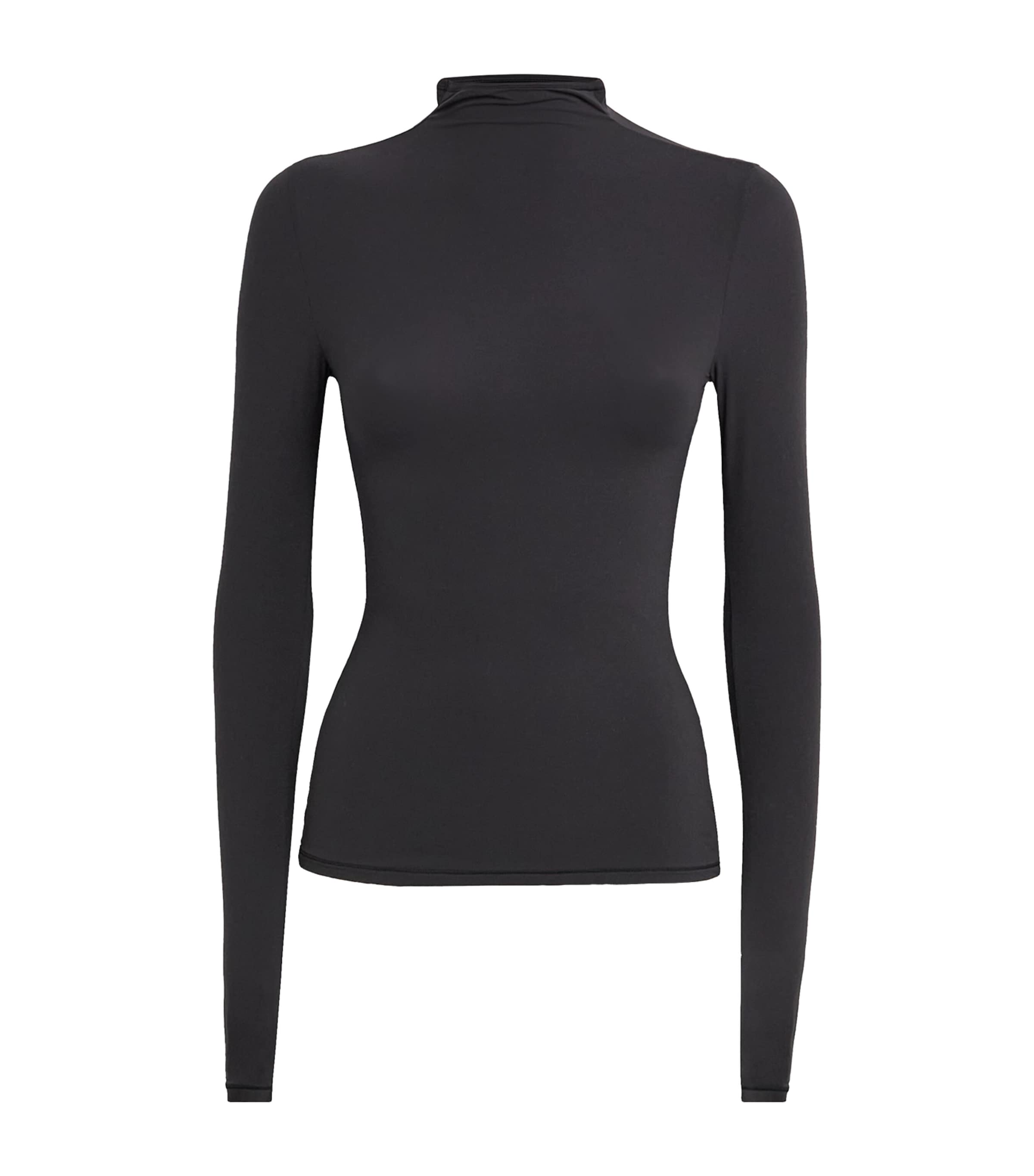 Skims Black Fits Everyone Rollneck Top