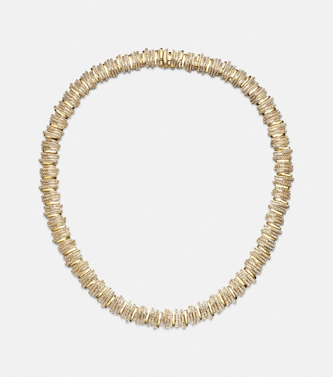 Suzanne Kalan - Classic 18kt gold necklace with diamonds