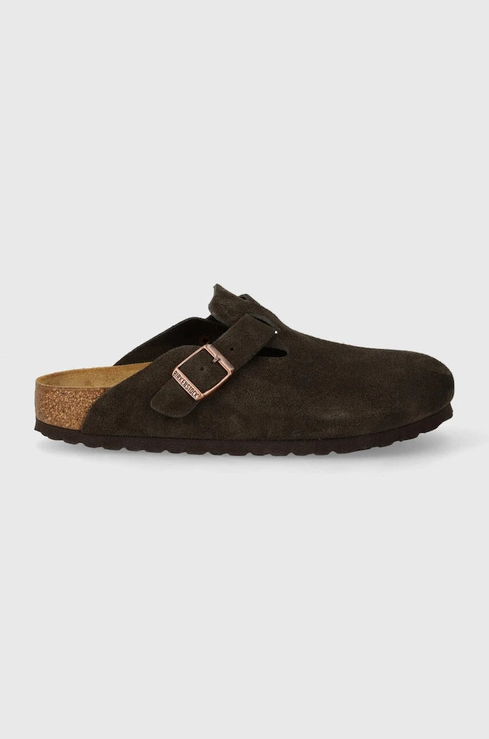 Велурени чехли Birkenstock Boston