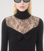 Valentino Black Virgin Wool Bow Top