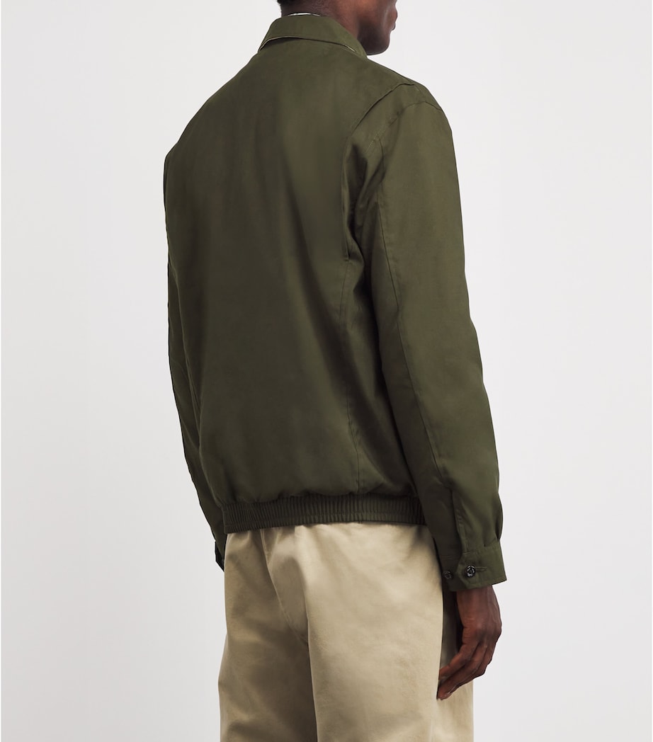 Green Water-Repellent Harrington Jacket