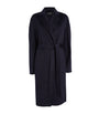 Joseph Navy Wool-Cashmere Long Cenda Coat