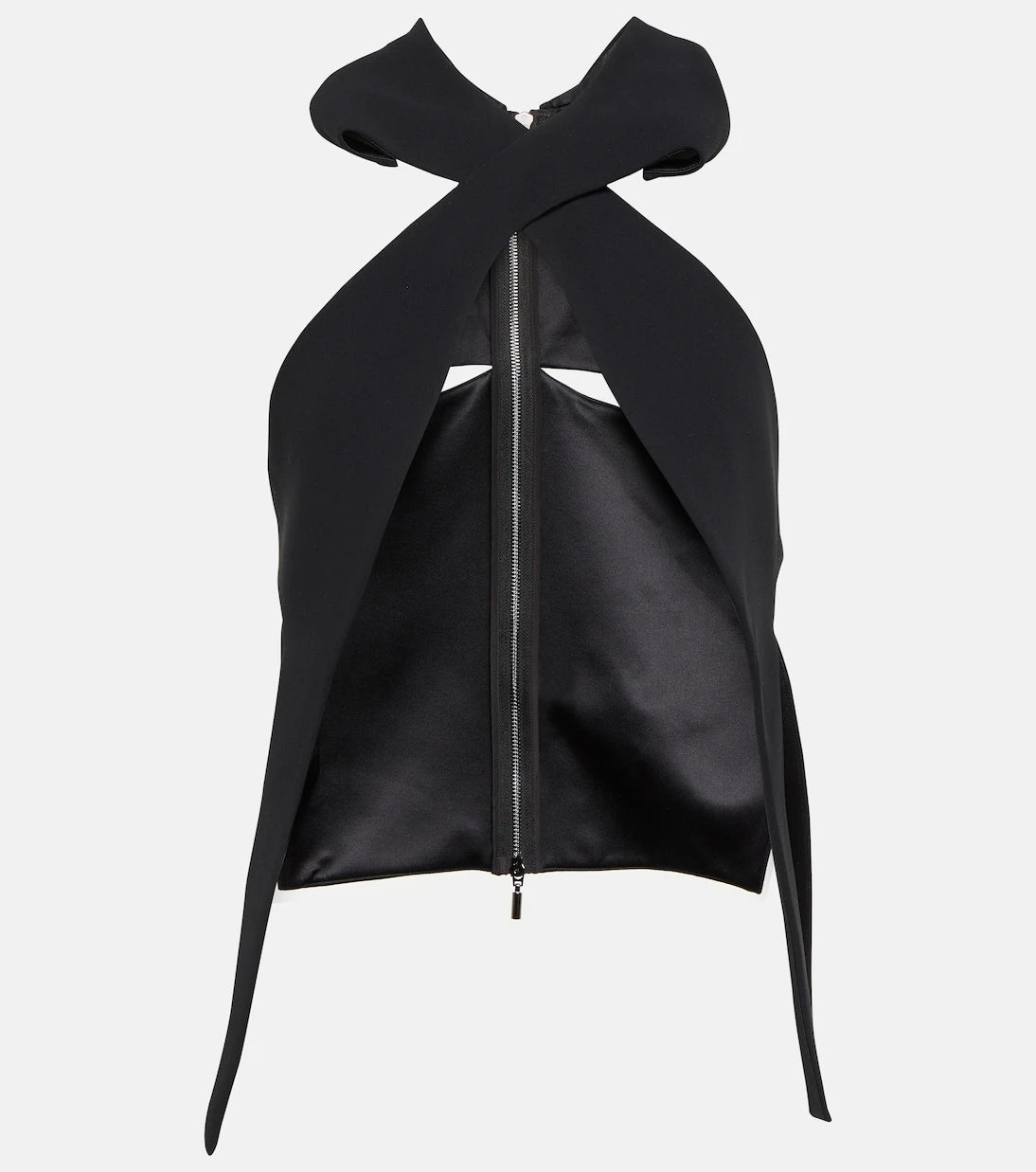 Maticevski - Cross Leaf halterneck cutout top