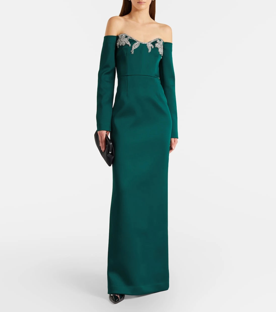 Rebecca Vallance - Ellerie embellished off-shoulder gown