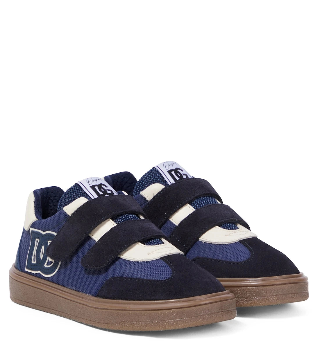 Dolce&Gabbana Kids - DG suede-trimmed sneakers