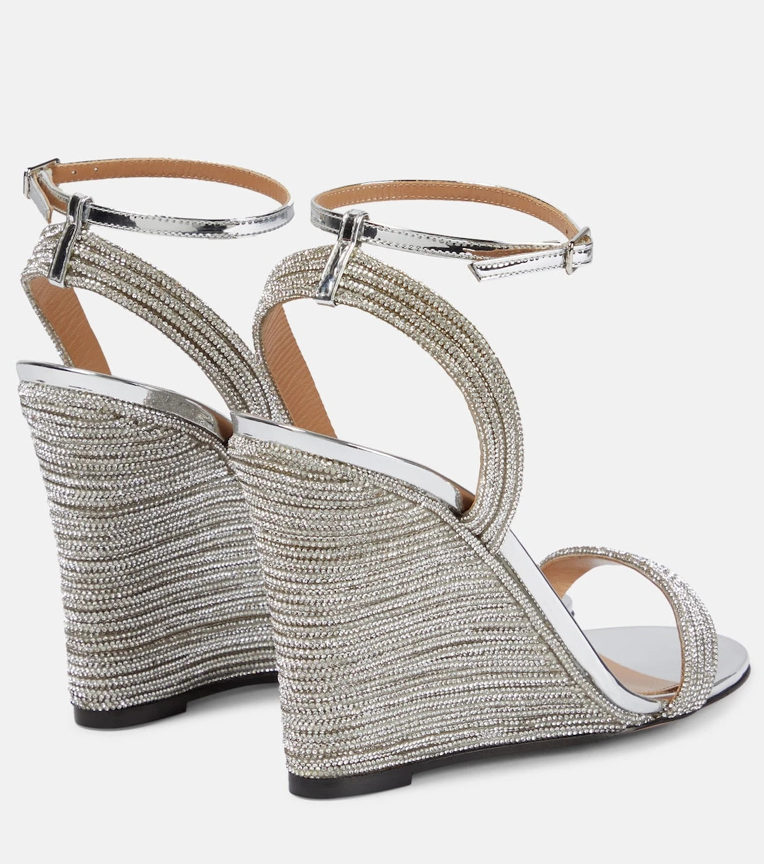 Aquazzura - Wow Crystal 95 wedge sandals