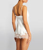 Silk Lace-Trim Baccarat Camisole NATUREL