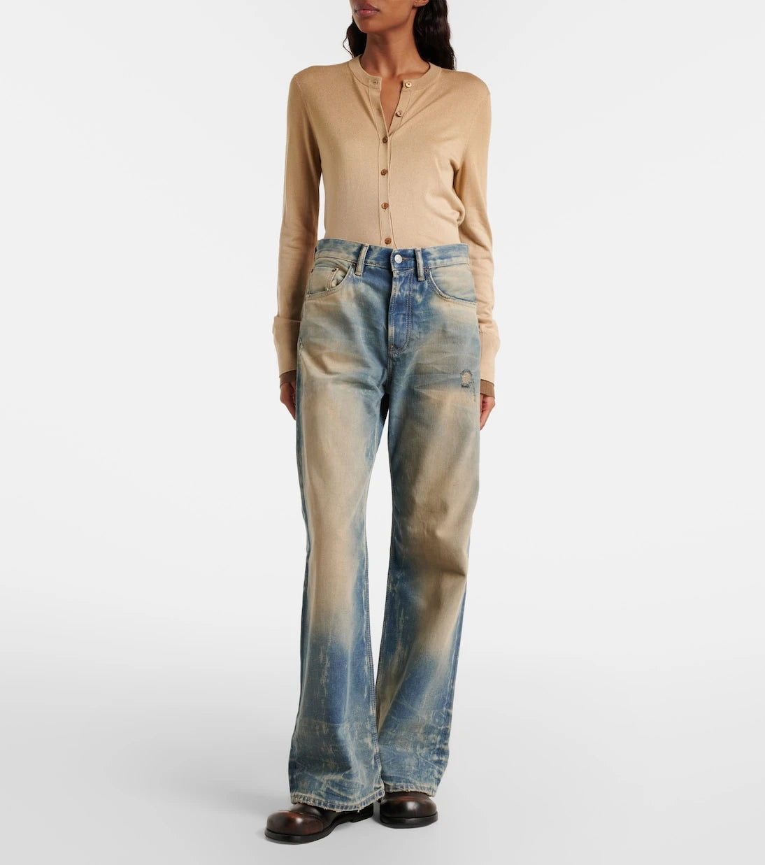 Acne Studios - 2021 high-rise wide-leg jeans