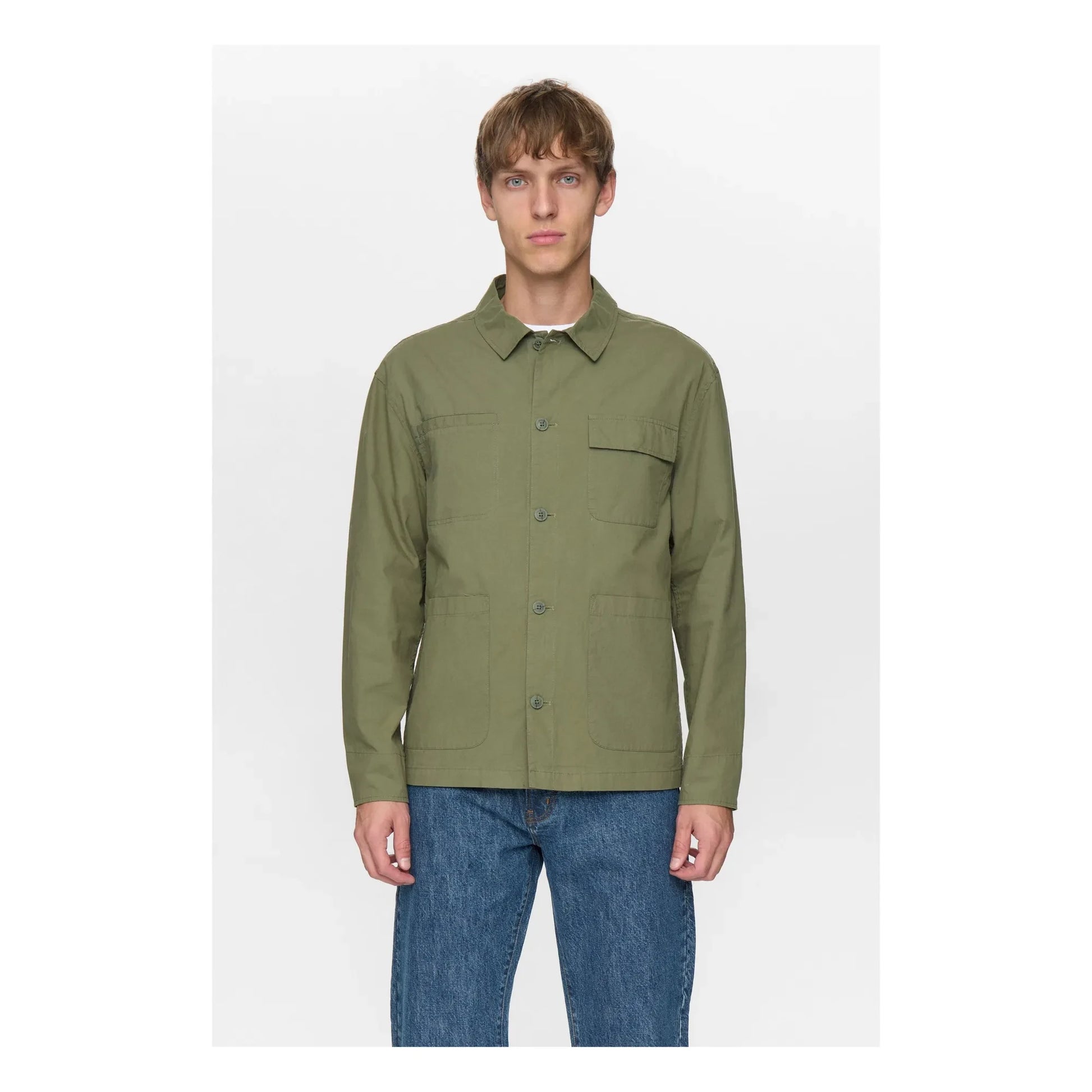 Anerkjendt - Akodin Cotton overshirt | Khaki