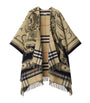 Burberry Beige Wool Reversible Check EKD Cape
