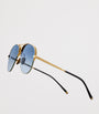 Metal Amelia Aviator Sunglasses